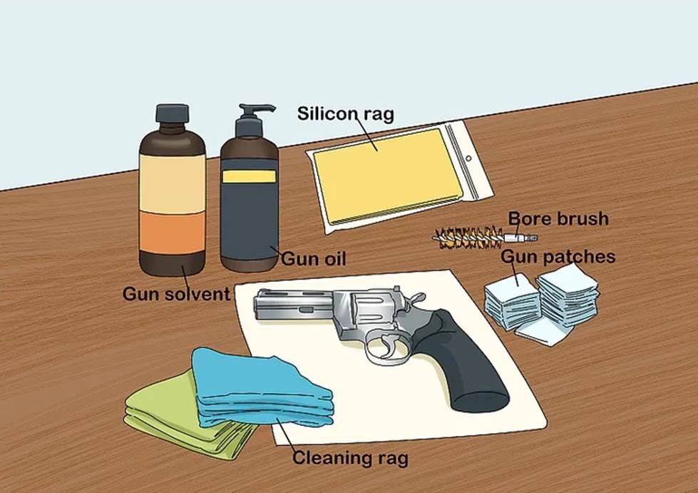 hand gun cleaning process